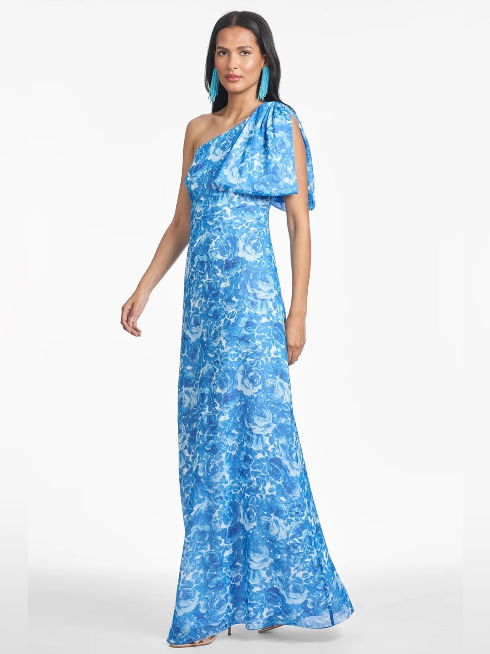 SACHIN & BABI CHELSEA GOWN - MEDITERRANEAN BLOOMS SIZE 10 NWT